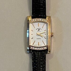 BEVERLY HILLS POLO CLUB | Gold-Tone Quartz Women's Watch-NEW Battery